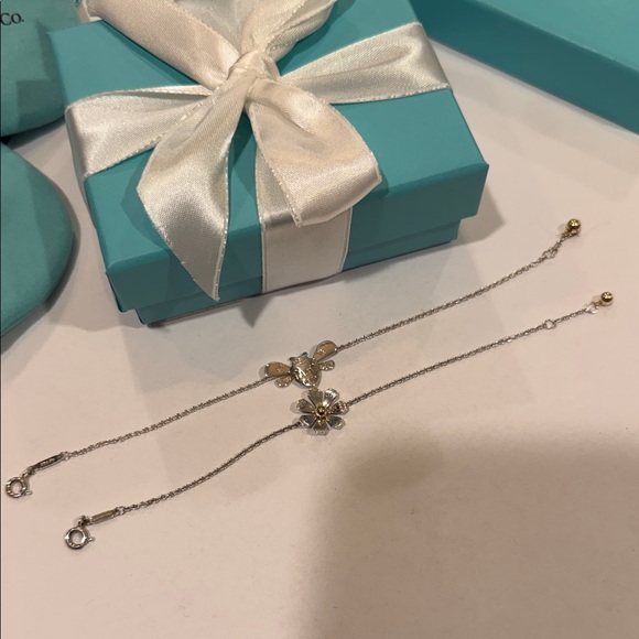 Tiffany & Co. Silver Bracelet with Gold Accents